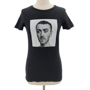 Sam Smith Blanks Factory 2018 Black Tour Fitted T-Shirt Womens Large